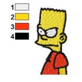 Simpsons Bart Embroidery Design 02